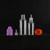 500pcs E Liquid PET Dropper Bottle with Colorful Childproof Caps Long Thin Tips Clear Plastic Needle Bottlesl 5ml 10ml 15ml 20ml 30ml 5 Voii