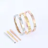 Nail Bracelet Stainless Steel 18k Gold Plated Screwdriver Screw Bangle for Couple