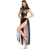 Halloween Costume Women Designer Cosplay Costume Color Bar Stage Performance Costume Halloween Egyptian Goddess Stage Costume Ancient Egyptian Myth Cos Costume