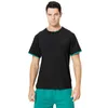 T-shirts pour hommes à manches longues grande robe chemise hommes t-shirt court glace mode soie ronde col décontracté 3xlt pour