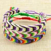Nouveau style bohème bracelet tissé coloré réglable arc-en-ciel multicolore tressé corde bracelets beaucoup pour les meilleurs amis Boho Voco fille chanceux accessoires esthétiques