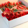 Decorative Flowers 100 PCS/Set Artificial Flower Soap Rose With Gift Box For Wedding Valentines Day Mothers Teacher's Home Decor