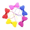 Party Hats 5 10pcs LED Horn Headband Multicolor Luminous Earrings Bow Hair Accessories Wedding Decoration Prop 231023