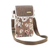 Evening Bags Cotton Floral Prints Women's Mini Handbag Brands Ladies Mobile Phone Purse Wallet Shoulde Bag Female Money Pouch For Girls 231019
