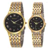 Horloges Luxe Gouden Paar Horloges Dames Heren Roestvrij Staal Analoog Quartz Liefhebbers 2023 Fake