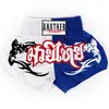 Herr shorts kickboxing barn 2023 muay thailändska män kvinnor satin kick boxning träning byxor gripande kampsport mma fight wear