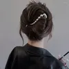 Haarspeldjes Y2k Geometrische Clip Vrouwen Metalen Twist Een Woord Terug Hoofd Lepel Haarspeld Kikker Gesp Meisjes Accessoires