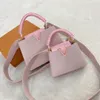 Kosmetiktasche Designer Frau Toilettentasche Luxusmarke Umhängetaschen Handtaschen Hochwertige Geldbörse Echtleder Umhängetasche 1978 W414 06