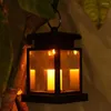 Lykta lampa Solar Garden Light LED Rainproof Flameless Candle Outdoor Hanging