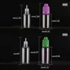 500pcs E Liquid PET Dropper Bottle with Colorful Childproof Caps Long Thin Tips Clear Plastic Needle Bottlesl 5ml 10ml 15ml 20ml 30ml 5 Voii