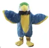 2024 nieuwe schattige blauwe papegaai mascottekostuums carnaval kostuum thema fancy dress buitenreclame outfit pak