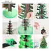 Decorações de Natal 3 tipos 14cm Árvore de crescimento mágico DIY Fun Xmas Gift Toy para adultos Crianças Home Festival Party Decor Props Mini 231023