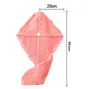 Handtuch Frauen Absorption Turban Wrap Kopf Badezimmer Zubehör Bad Hüte Trockenes Haar Kappe Schnell TrocknendHandtuch Dusche Caps