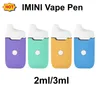 High Quality 2ml 3ml Disposable Vape Pen Carts E-cigarettes Thick Oil Pod Cartridges Empty Rechargeable 280mah Battery Vaporizer Pens with Package Bags