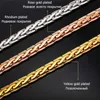 Chokers U7 Qualität Gold Farbe Männer Schmuck Halskette Großhandel Einzigartiges Design Trendy 6 MM 55 CM Schlangenkette Halskette N333 231021