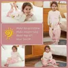 Pyjamas Michley Unisex Cartoon Children Baby Sleeping Bag Sack med fötter ärmlös sömnkläder Sleepsack Pyjamas för flickor pojkar barn 1-6t 231023