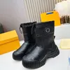 Demi-bottes à fond plat bleu de styliste pour femmes, bottines en cuir noir et marron à talons hauts, chaussures RUBY, taille 35-41