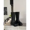 Damenstiefel Stiefel lange Regenstiefel dicke Sohlen wasserdichte Anti-Rutsch-Schuhe Ritterstiefel Stiefeletten Balencaga 3LASL