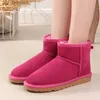 Stivali 2023 stivali da uomo alla caviglia donna stivali da neve in pelle di pelliccia Australia scarpe invernali da donna uomo stivale da donna classico mini rosa rosso nero pelliccia bot T231023