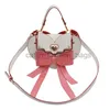 Cross Body Lolita Earth Messenger Sacs Sacs à bandoulière mignons pour femmes Love Sape Bow Sac à bandoulière pour femmes Conception de ruban Style japonaiscatlin_fashion_bags