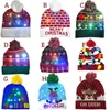 Cappellini Beanie/Skull In vendita! Cappello di Natale lavorato a maglia a LED per Capodanno 2024 Illumina il cappello caldo per bambini Decorazione per Capodanno per adulti 231023