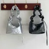 Borse a tracolla Borsa intima da donna retrò nero argento 2023 Fasion Solid Sopping Soul Borsa da viaggio Zaino casualstylishhandbagstore