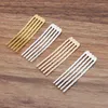 Hair Clips 100 Pcs/Lot 15 50mm Metal Comb Insert Hairwear Making Materials Accessories For Women