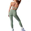 Leggings da donna Calzamaglia sportiva Donna Push Up Fitness Gym Legging Solleva BuSporty Leggins senza cuciture Mujer Sport Femme 2023