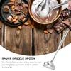 Spoons 2pcs Oil Separator Soup Ladle Long Handle Stainless Steel Fat For Gravy Kitchen Grease Strainer Cooking Spoon