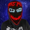 Maski imprezowe świecące Cosplay Mask Cartoon Postacie Straszne potwory okrutne zwierzęta Luminous LED Neon na Halloween Carnival 231023