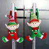 1pc Christmas Decoration, Cute Doll Plush Pendant, Christmas Tree Hanging Ornament, Green/Red Elf Pendant, Merry Christmas New Year Toys