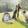 Transportín para gatos Bolsa de hombro para mascotas al aire libre Portadores Mochila portátil para perros y gatos Transparente y transpirable Adecuado para perros pequeños Gatos