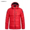 Parka da uomo in piumino 2023 CORBONA Cappotto invernale da uomo Giacca spessa Freeze Pelliccia calda Cappello staccabile Papà Regalo Outdoor Cool Fashion Daily Casual Parka nero 231020