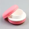 Macaron 5g Vasetti vuoti cosmetici in plastica portatili Bottiglie rosa/giallo/verde con coperchio Ombretto Crema per trucco Balsamo per labbra Contenitore Potshigh q Lfco