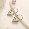 Boucles d'oreilles cadeau d'amour pour femmes, Logo de créateur, boucles d'oreilles plaquées or 18 carats, bijoux étanches en acier inoxydable de haute qualité, boucles d'oreilles de voyage d'été pour filles 2023