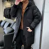 Piumino da uomo Parka da uomo alla moda Piumino invernale da uomo Moda coreana Medio impermeabile Piumino d'anatra bianco Piumino maschile Capispalla Ropa Hombre F 231023