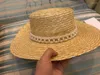 Bérets 01910-fait à la main ruban de perles paille dame Fedoras casquette femmes Panama Jazz chapeau
