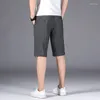 Männer Shorts Klassische Marke Anzug 2023 Sommer Alle-spiel Gerade Elastische Fünf-Punkt Hosen Männlichen Hochwertige Business casual