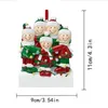 Enfeites de Natal de resina personalizados Pingente Decorações de Natal para família 10.23