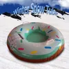 SLEDDING 90117CM SNOW SLEDE SLEATH BARNS TUBING Winter SLED Ski Accesories Skid Ring Pad Sports Tjockad uppblåsbar skidcirkel 231023