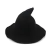 Party Supplies Vintage Halloween Witch Hat Woolen Long Point For Women Magical Festival Cosplay Decoration