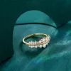 Pierścionki ślubne Mintybox Genialne cięcie 3,0 mm pierścień dla kobiet mężczyzn Pure 18K 14k 10k żółte złoto na wesele luksusowe imprezowe prezent 231021