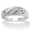 Bandringen Mode Creatieve Twisted Mannen Vrouwen Ring Prachtige Gouden Kleur Metaal Ingelegd met Witte Zirkoon Verlovingsring Sieraden 231021