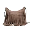 Cross Body Retro Ruffled Women's Messenger Bag Ny IG Högkvalitativ PU Leater och väska Tassel Ippie Gypsy Boo Soul Cross Bagstylishhandbagsstore