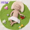 Dolls Ivita WG2014 46CM 3900G 100% Silikonowa Full Body Reborn Baby Doll Unpaled Miękkie lalki DIY Zestaw do zabawek dla dzieci Prezent 231023