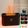 Diffuseurs d'huiles essentielles Diffuseur d'arôme de flamme Humidificateur d'air LED Flamme de feu coloréeUltrasonic Cool Mist Maker Huile d'aromathérapie 231023