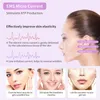 Masajeador facial EMS Máquina de elevación de microcorriente Belleza Cuidado de la piel Masajeador facial Papada Forma de V Vibración adelgazante Dispositivos de estiramiento facial 231021