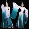 Palco desgaste clássico yangko dança trajes feminino hanfu roupas adulto elegante bordado fã nacional chinês folk