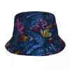 Berets Custom Blue Banana Leaves HAUTES BEAUSEMENTS FEMMES MEN MENSE FOCHIE SUMME PLAQUE SUM