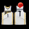 AANGEPASTE NIEUWE College Basketball draagt 1 Victor Wembanyama Frankrijk basketbal 32 Jersey Franse basketbal Metropolitans 92 #1 paarse Jersey Jers